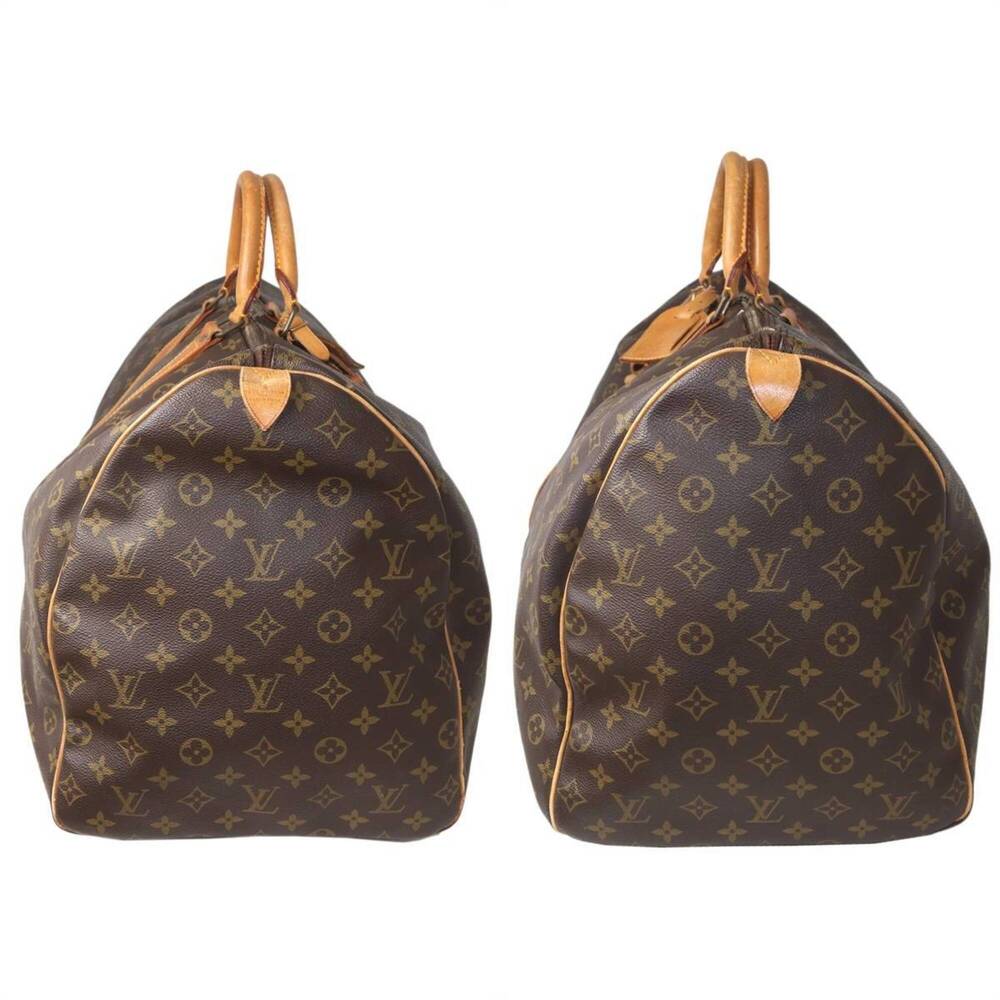 LOUIS VUITTON Brown Monogram Keepall 60 Boston Bag - Picture 4 of 10